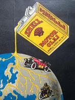 Manno Miltiades - 1929 shell Motorola oil company, Antiek en Kunst, Antiek | Wandborden en Tegels