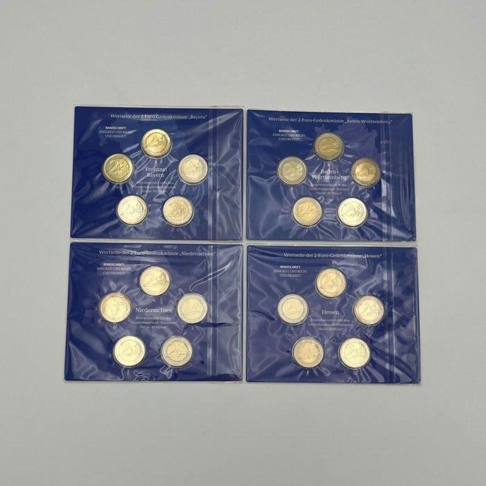 Duitsland. 2 Euro 2012/2015 (4 sets - 20 coins) (Zonder, Postzegels en Munten, Munten | Europa | Euromunten