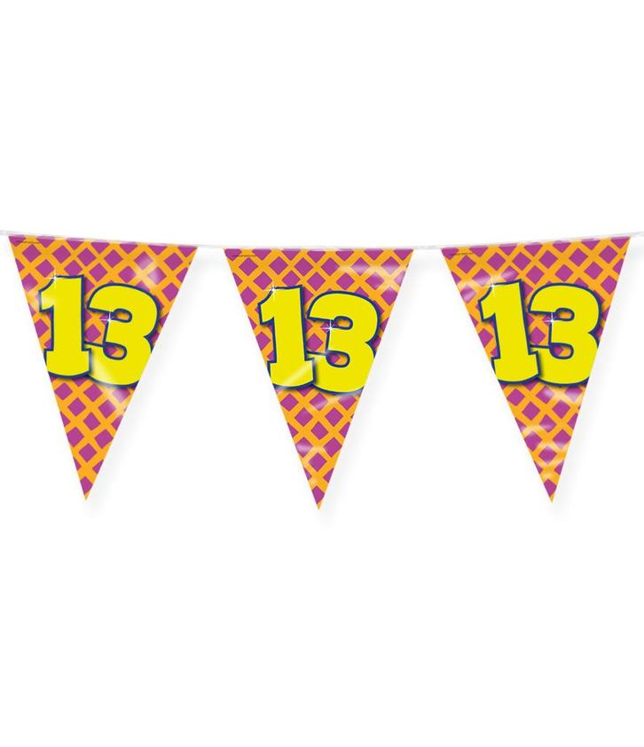 Vlaggenlijn 13 jaar 10M, Hobby en Vrije tijd, Feestartikelen, Feestartikel, Nieuw, Verzenden