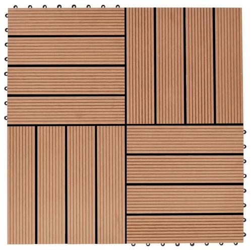 Teak Terrastegels 30x30 | Tweedekansje | 1mÂ² voor Balkon, Tuin en Terras, Tegels en Klinkers, Nieuw, Composiet, Terrastegels