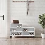 vidaXL Schoenenkast 102x36x60 cm bewerkt hout hoogglans wit, Verzenden, Nieuw