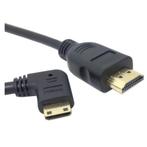 Mini HDMI - HDMI kabel - 90° haaks naar rechts -, Audio, Tv en Foto, Nieuw, Ophalen of Verzenden