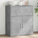 vidaXL Dressoir 60x31x70 cm bewerkt hout betongrijs, Huis en Inrichting, Kasten | Dressoirs, Verzenden, Nieuw, 50 tot 100 cm, 25 tot 50 cm