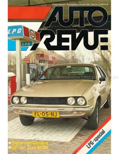 1980 AUTO REVUE MAGAZINE 6 NEDERLANDS, Boeken, Auto's | Folders en Tijdschriften