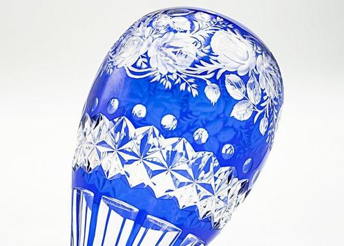 Monumental Meyrs Neffe Art Nouveau Faceted Crystal Glass, Antiek en Kunst, Antiek | Glas en Kristal