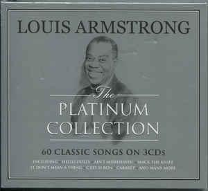 cd digi - Louis Armstrong - The Platinum Collection, Cd's en Dvd's, Cd's | Jazz en Blues, Zo goed als nieuw, Verzenden