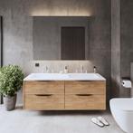 Onderkast Gliss Design Eleganz Hera Zwart 120cm 2 Lades Oak, Doe-het-zelf en Verbouw, Ophalen of Verzenden, Nieuw, Bad