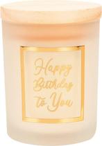 Paper Dreams Geurkaars klein goud/wit Happy birthday, Ophalen of Verzenden, Nieuw