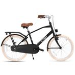 SJOEF City Jongensfiets 22 inch - Mat Zwart, Fietsen en Brommers, Fietsen | Kinderfietsjes, Verzenden, Nieuw, 20 inch of meer