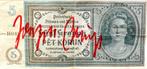 Joseph Beuys (1921-1986) - Banknote 5 Korun Kronen, Antiek en Kunst