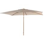 4 Seasons Azzurro stokparasol 200 x 300 cm frame woodlook -, Tuin en Terras, Partytenten, Verzenden, Nieuw