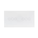 Rome Touch wit-glas dubbele LED dimmer combinatie, Hobby en Vrije tijd, Elektronica-componenten, Ophalen of Verzenden, Nieuw