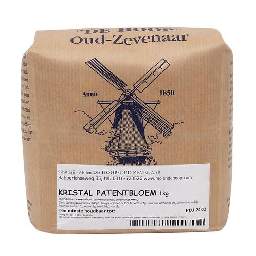 Molen de Hoop Kristal Patentbloem 1kg, Hobby en Vrije tijd, Taarten en Cupcakes maken, Nieuw, Verzenden