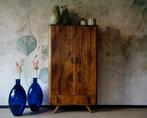 Kabinet mangohout retro stijl met en zonder marmer, Huis en Inrichting, Kasten | Wandmeubels, Nieuw, 25 tot 50 cm, Minder dan 150 cm
