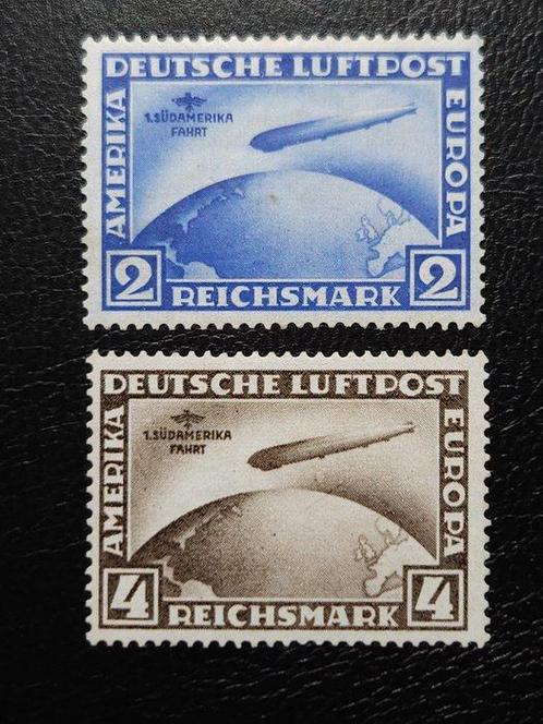 Duitse Rijk 1930/1933 - Duitse Reich Zeppelin met opdruk, Postzegels en Munten, Postzegels | Europa | Duitsland