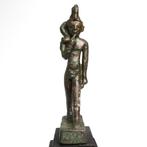 Oud-Egyptisch Brons Figuur van Harpocrates, Antiek en Kunst