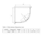 Aanbieding: Douchecabine BWS Ola 80x80x190 cm Kwartrond, Doe-het-zelf en Verbouw, Sanitair, Ophalen of Verzenden, Nieuw