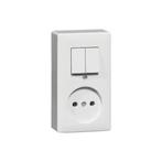 PEHA opbouw combinatie serieschakelaar / wandcontactdoos, Ophalen of Verzenden, Nieuw