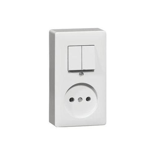 PEHA opbouw combinatie serieschakelaar / wandcontactdoos, Doe-het-zelf en Verbouw, Elektra en Kabels, Nieuw, Ophalen of Verzenden