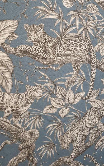 Exclusief Bohemian-stof met luipaardprint in de Jungle - Blu, Antiek en Kunst, Antiek | Kleden en Textiel