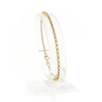 8 Krt. Jasseron schakel armband | 19 cm (jasseron armband), Ophalen of Verzenden, Goud