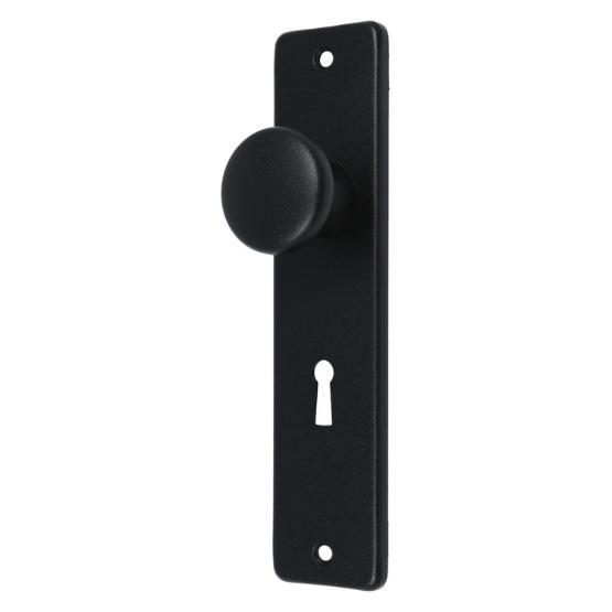 Ami kortschild met vaste knop SL56 aluminium zwart, Doe-het-zelf en Verbouw, Hang- en Sluitwerk, Verzenden