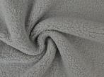 10 meter teddy bont - Zilvergrijs - Bouclé stoffen, 120 cm of meer, Ophalen of Verzenden, Polyester, Grijs