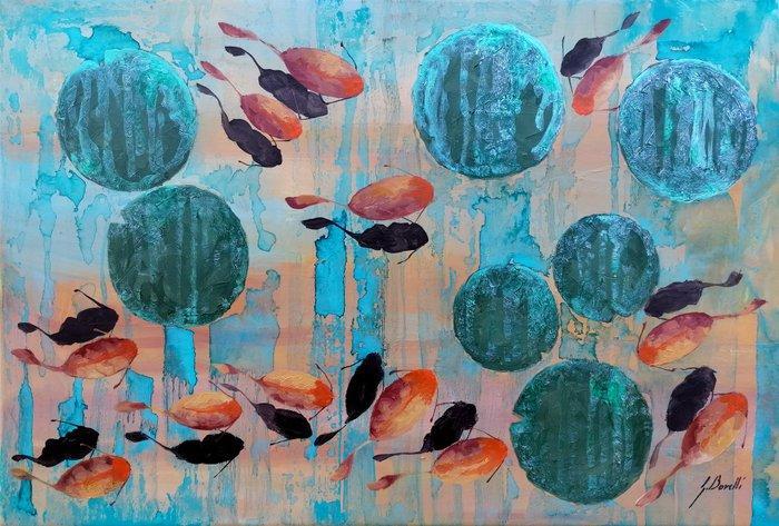 Guido Borelli - pescato giallo sulle rocce, Antiek en Kunst, Kunst | Schilderijen | Modern