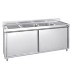 GGM Gastro | Spoelbakkast PREMIUM - 2000x700mm - met 2 |, Verzenden
