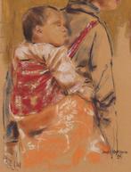 Louis Nagelkerke (1949) - Moeder met kind, Antiek en Kunst