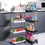 Smal Opbergrek op Wielen – 3/4 Lagen voor Badkamer & Keuken, Huis en Inrichting, Keuken | Keukenelementen, Verzenden, Nieuw