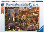 Afrikaanse Dierenwereld Puzzel (3000 stukjes) | Ravensburger, Nieuw, Verzenden