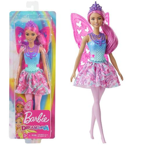 Barbie Dreamtopia Fee Roze (Barbie Poppen, Poppen), Kinderen en Baby's, Speelgoed | Poppen, Barbie, Nieuw, Ophalen of Verzenden