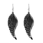 Fako Bijoux® - Oorbellen - Vleugels - Zwart/Zilver, Sieraden, Tassen en Uiterlijk, Oorbellen, Verzenden, Nieuw