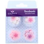 Culpitt Suikerdecoratie Bloemen Roze 12st., Hobby en Vrije tijd, Taarten en Cupcakes maken, Verzenden, Nieuw