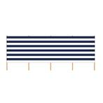 Strand Windscherm 3.75 meter blauw wit, Verzenden, Nieuw