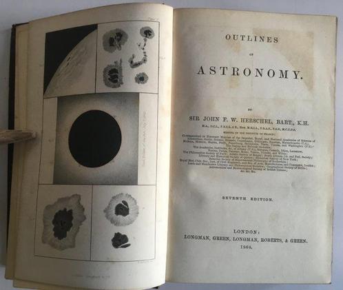 Sir John F.W. Herschel - Outlines of Astronomy - 1864, Antiek en Kunst, Antiek | Boeken en Bijbels