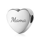 Mama Hart Bedel Charm Pandora compatible, Sieraden, Tassen en Uiterlijk, Bedels, Nieuw, Overige merken, Verzenden
