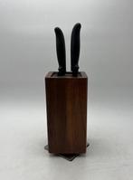 Bloc Couteaux 360 Magnétique - Messensteun - Rotatif - Hout