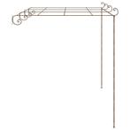 Tuinboog 4x3x2,5 m ijzer antiekbruin (Tuinbogen pergola)