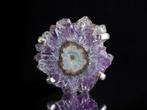 Zeldzame ring van Amethist bloem. Handgemaakte creatie op, Verzamelen, Mineralen en Fossielen