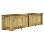 vidaXL Plantenbak verhoogd 196x50x50 cm geïmpregneerd, Tuin en Terras, Bloembakken en Plantenbakken, 100 cm of meer, Verzenden