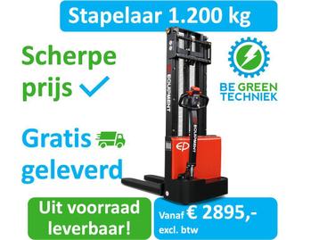 Elektrische stapelaar | 1200kg | Interne lader | EP | vanaf: beschikbaar voor biedingen