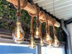 Vintage boomstam hanglamp/ touwlamp/landelijk, Huis en Inrichting, Lampen | Hanglampen, Nieuw, Vintage, landelijk, industriel