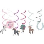 Hangdecoratie Paarden Happy Horses (6st), Ophalen of Verzenden, Nieuw