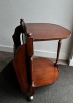 Bijzettafel - Verrijdbare Lees/bijzettafel met lectuurbak -