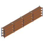 Aanbieding: Voordeelrij grootvakstelling Kimer 1750x9250x800, Zakelijke goederen, Kantoor en Winkelinrichting | Magazijn, Stelling en Opslag