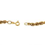 9 Krt. Gedraaide schakel ketting | 46 cm (schakelketting), Sieraden, Tassen en Uiterlijk, Antieke sieraden, Ophalen of Verzenden