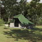 vidaXL Tipi Tent met dak met opslag Groen 364 x 281 x 257 cm, Caravans en Kamperen, Verzenden, Nieuw