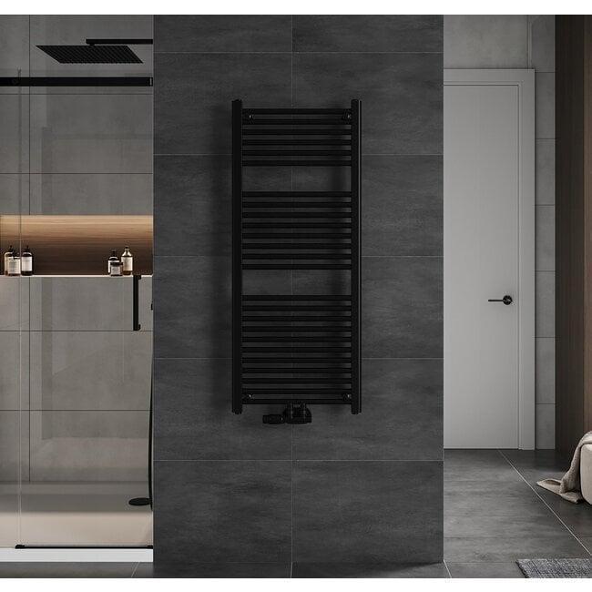 Handdoek radiator 100x50cm zwart – Stijlvol & Efficiënt, Doe-het-zelf en Verbouw, Verwarming en Radiatoren, 200 tot 500 watt, Nieuw